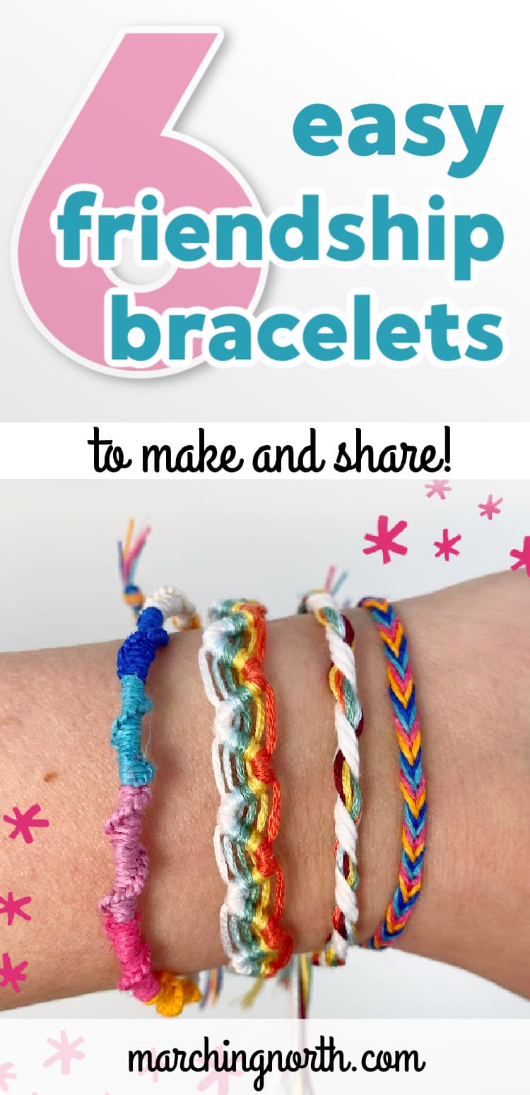 6 Easy Friendship Bracelet Patterns (Tutorials & Videos