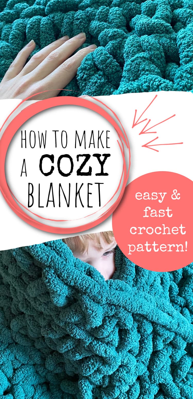 Chunky Crochet Baby Blanket - Through The Loop Yarn Craft