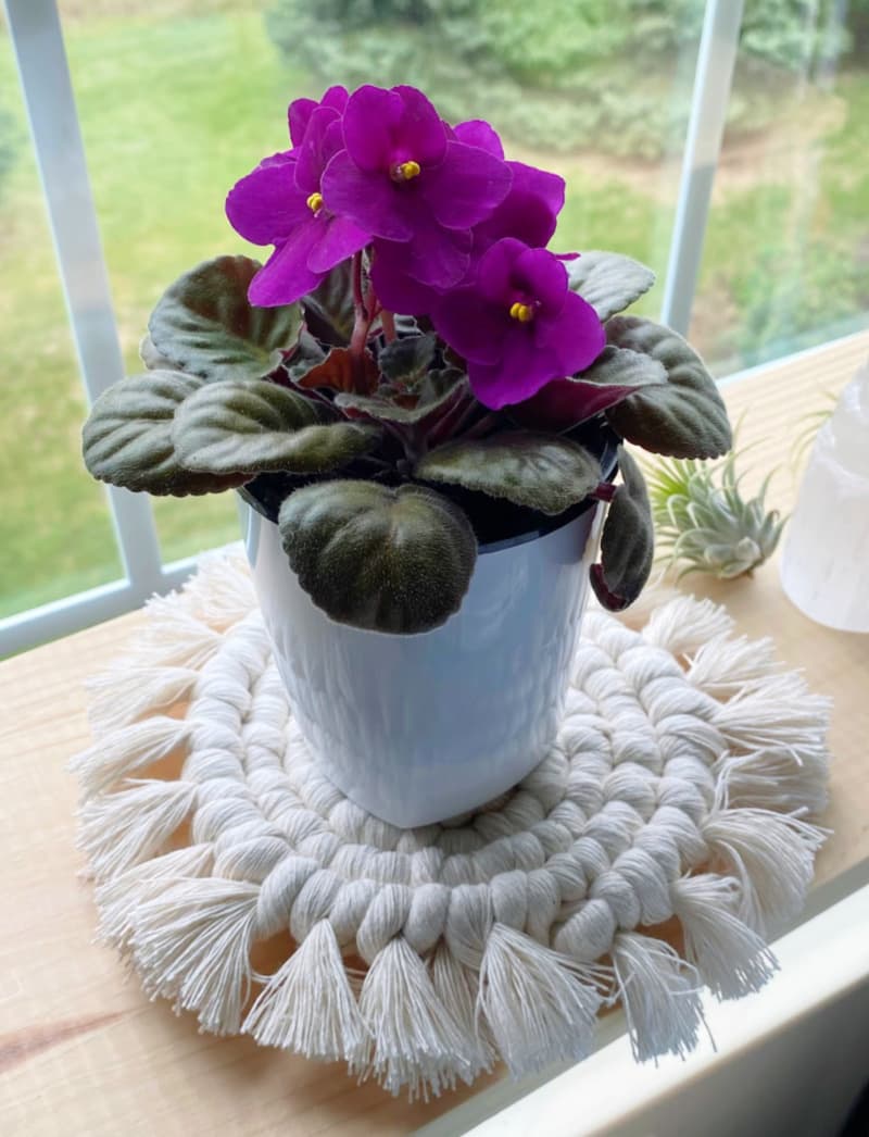 Macrame Pattern Flower Coaster Chunky Round Macrame Coasters (Pattern & Tutorial!) | Marching North
