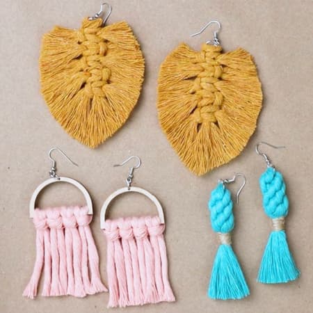 How to Make Macrame Earrings (+3 Free Patterns!)