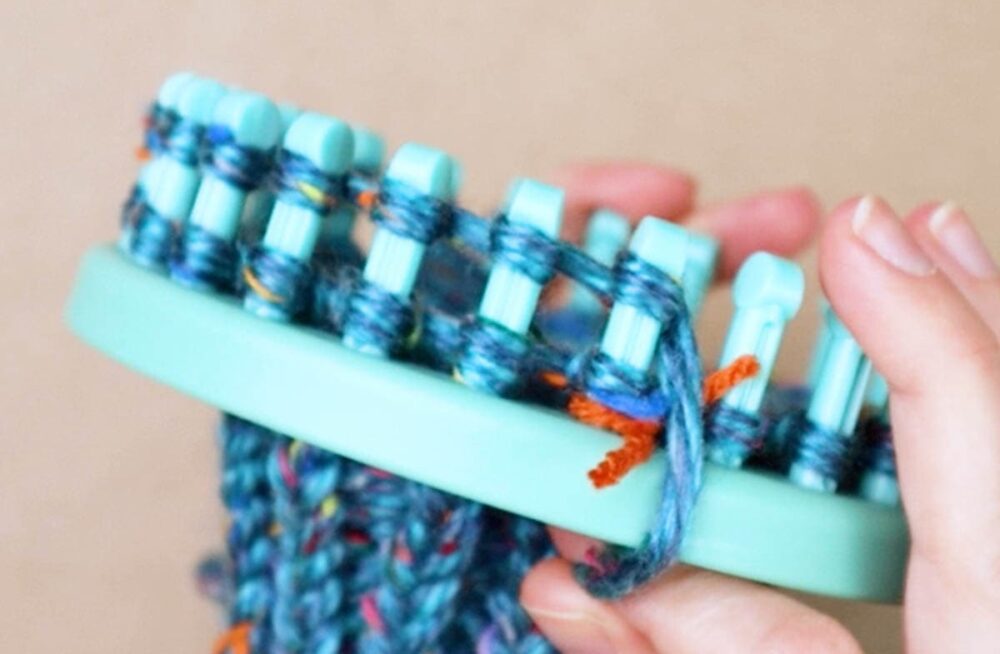 e-wrap knit to peg 12