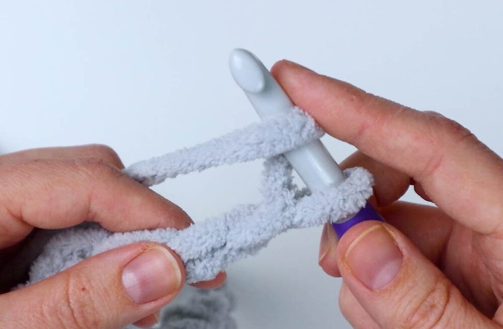 yarn over | half double crochet instructions