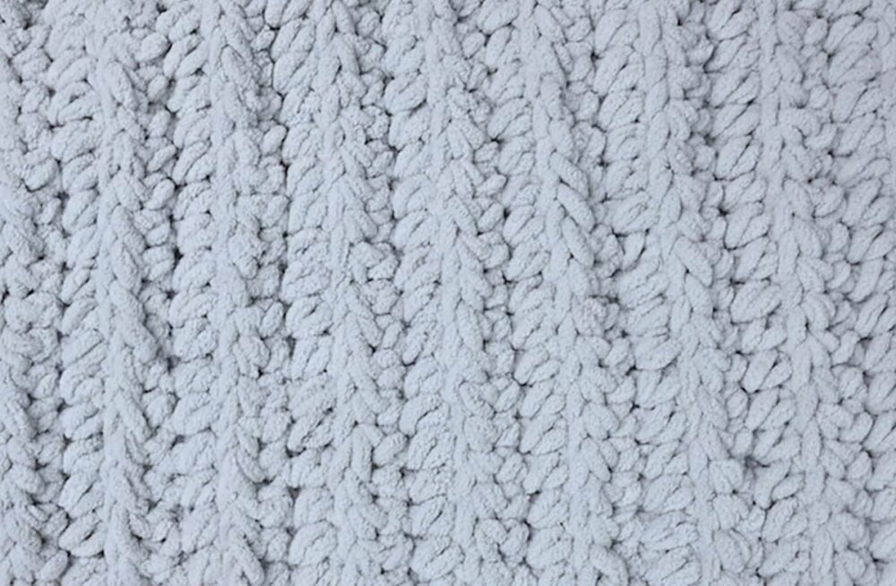 ribbed effect from working in the back loop only