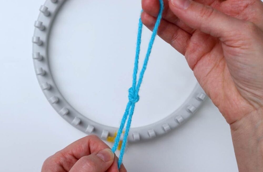 tighten the slip knot