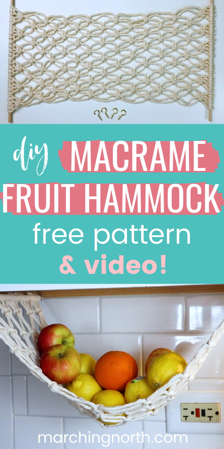 How to Make an Easy DIY Macrame Fruit Hammock