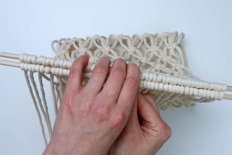 How to Make an Easy DIY Macrame Fruit Hammock Marching North