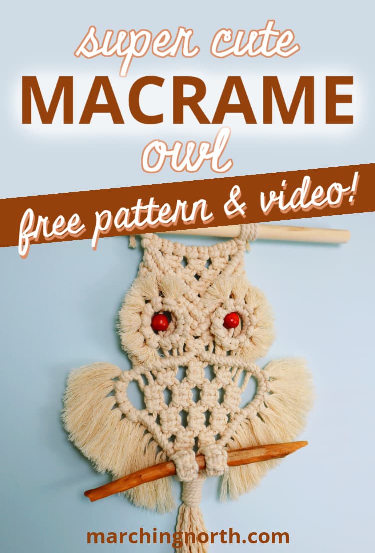 Free Macrame Owl Pattern (Easy DIY Tutorial & Video!) | Marching North