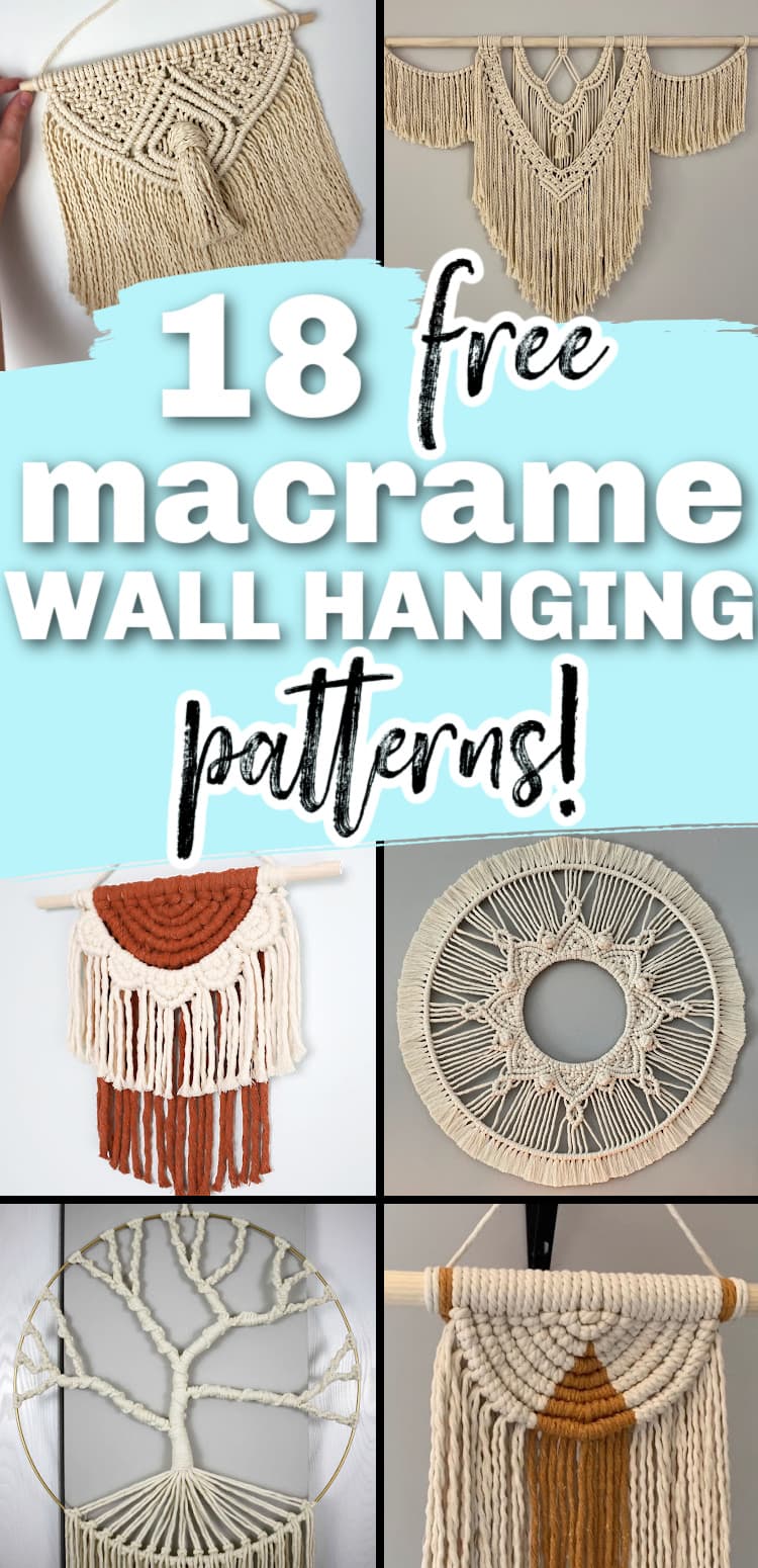Validación dramático Abreviar 18 Free Macrame Wall Hanging Patterns (Beginner Friendly!)