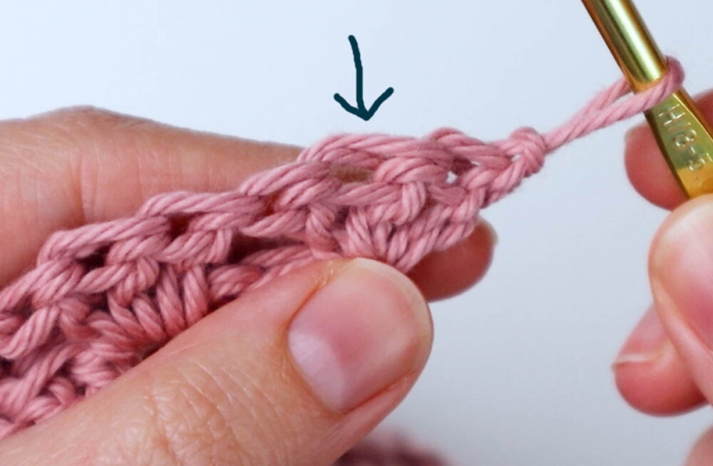 slip stitch into the second stitch from the hook