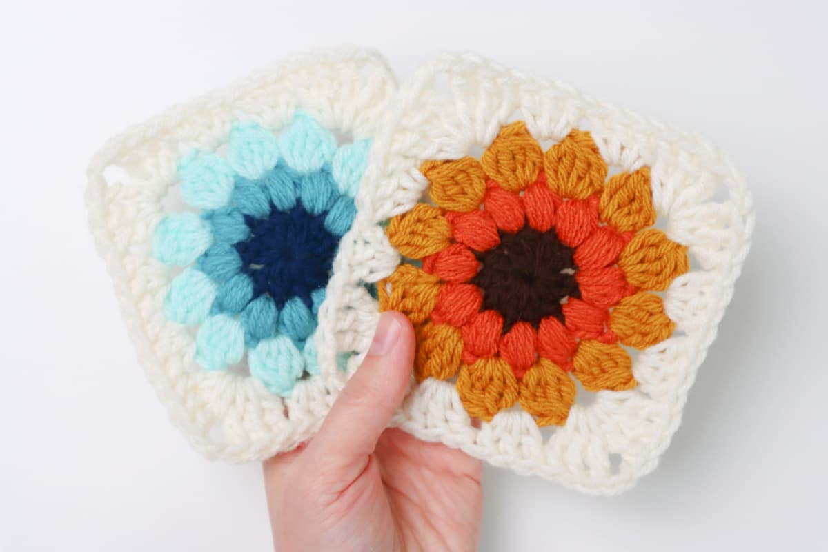 Sunburst Granny Square Pattern (Sunflower) Free Tutorial Marching North