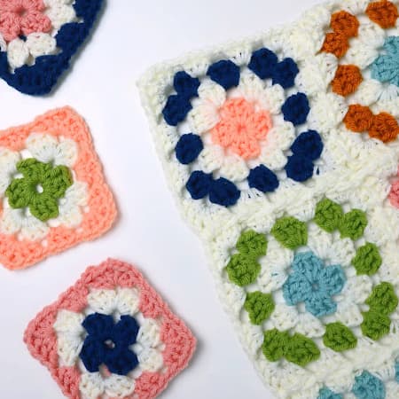featured image for how to join granny squares with a continuous join as you go join