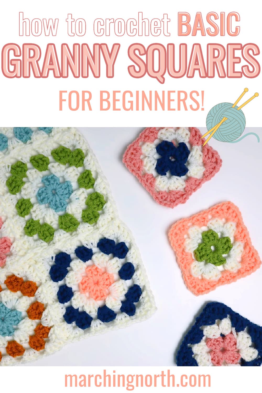How to Crochet a Granny Square for ABSOLUTE BEGINNERS 