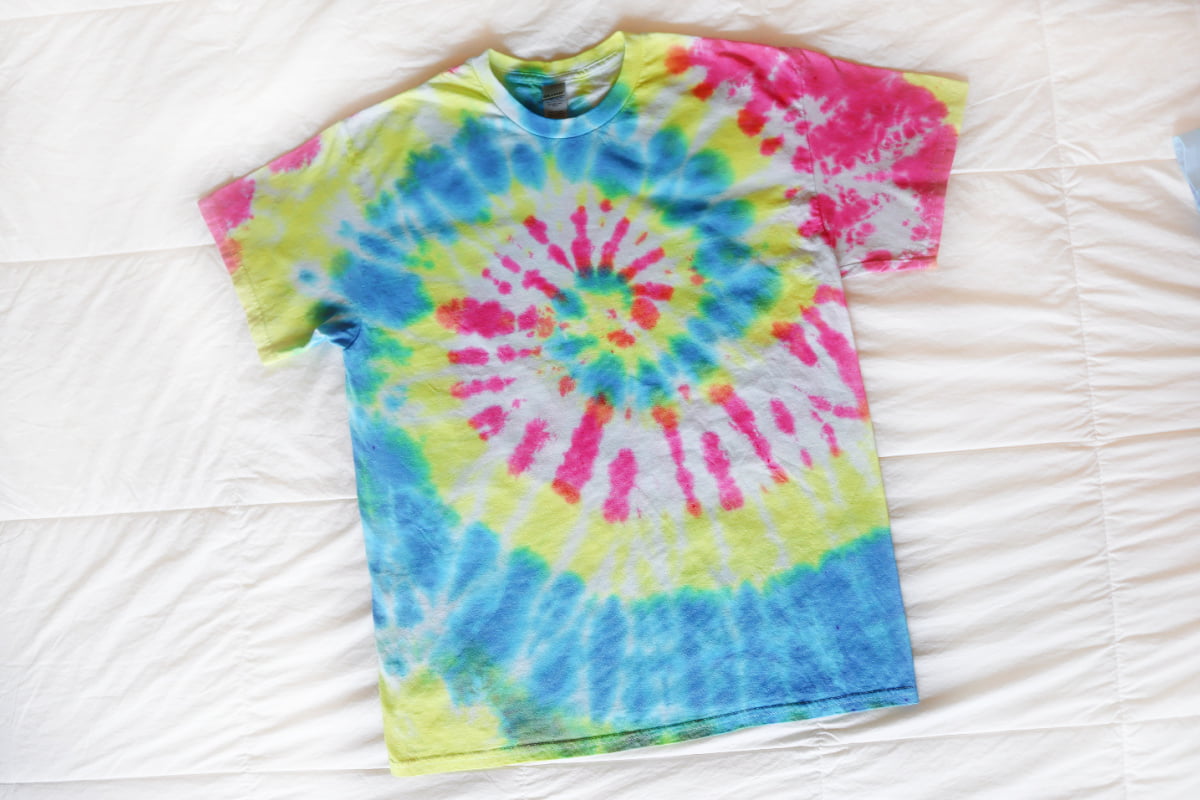 Light Blue Scrunch Tie-Dye T-Shirt