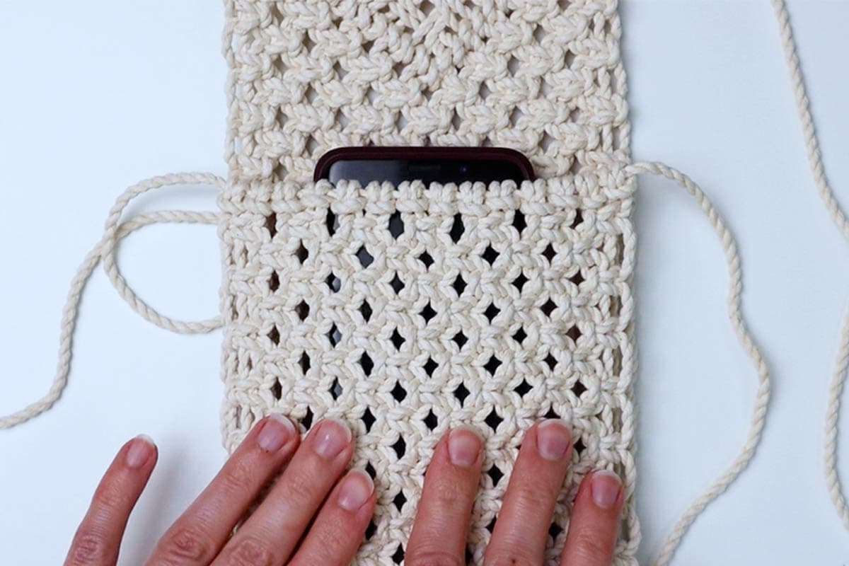 Macrame Sling Bag Phone Holder Tutorial Video Marching North