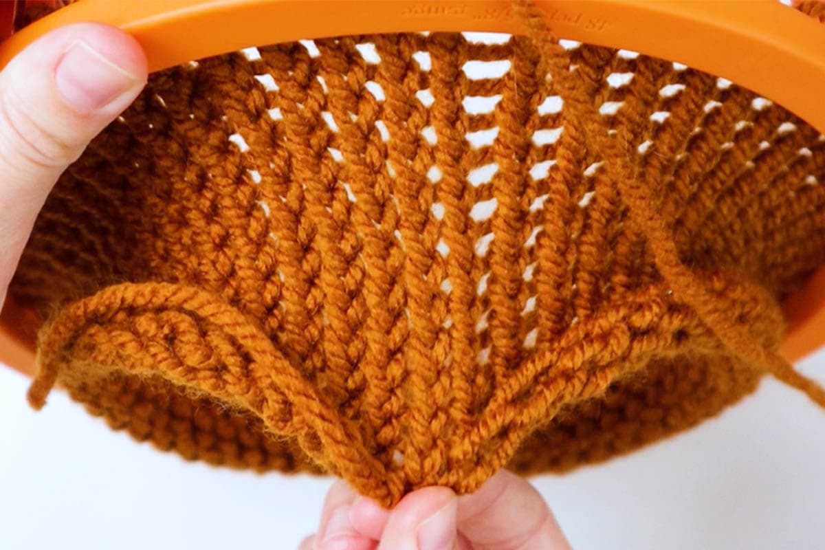 How to Loom Knit a Cozy Striped Hat (For Beginners!) Marching North
