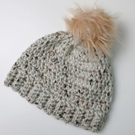 featured image for bulky crochet hat pattern