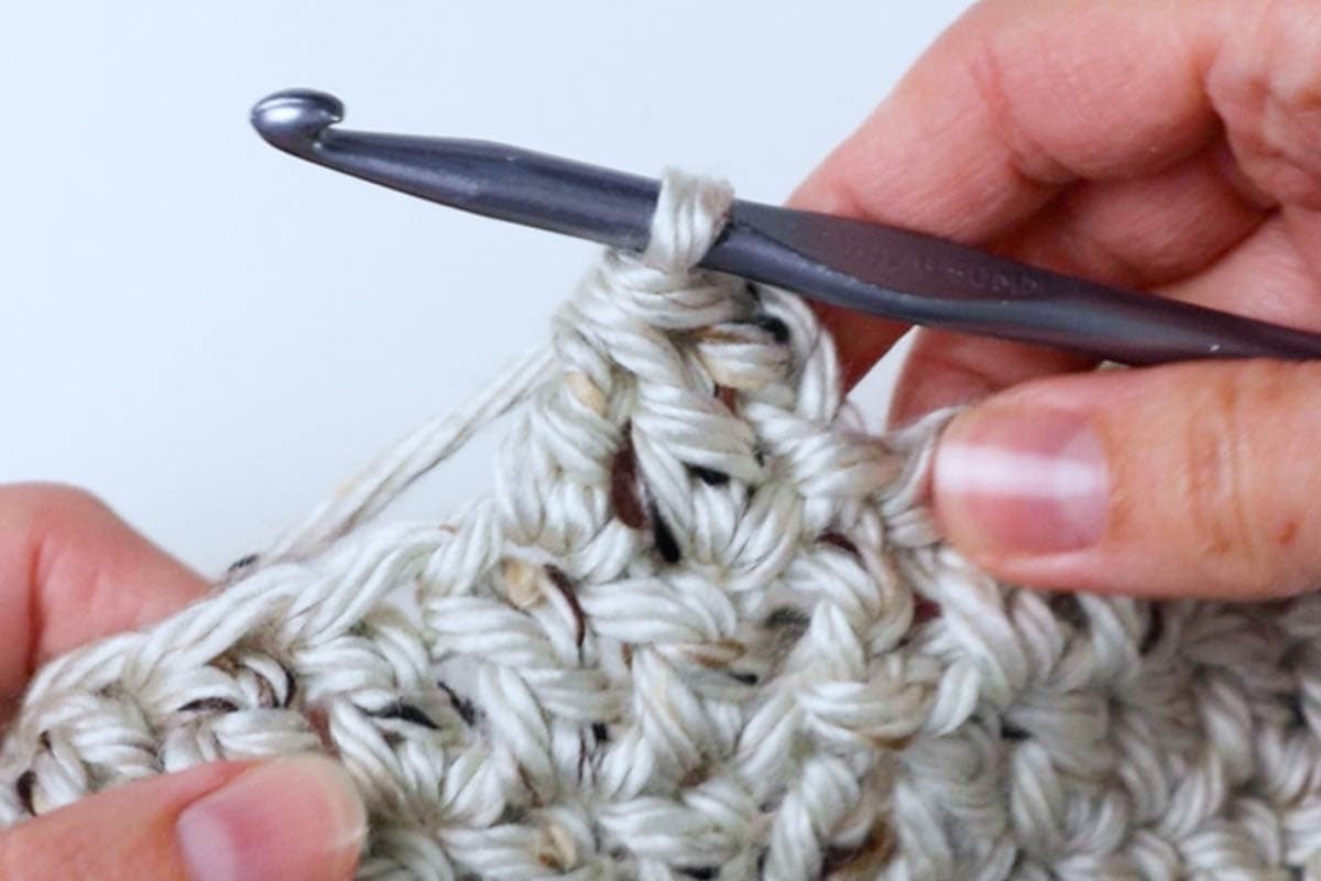 double crochet two together