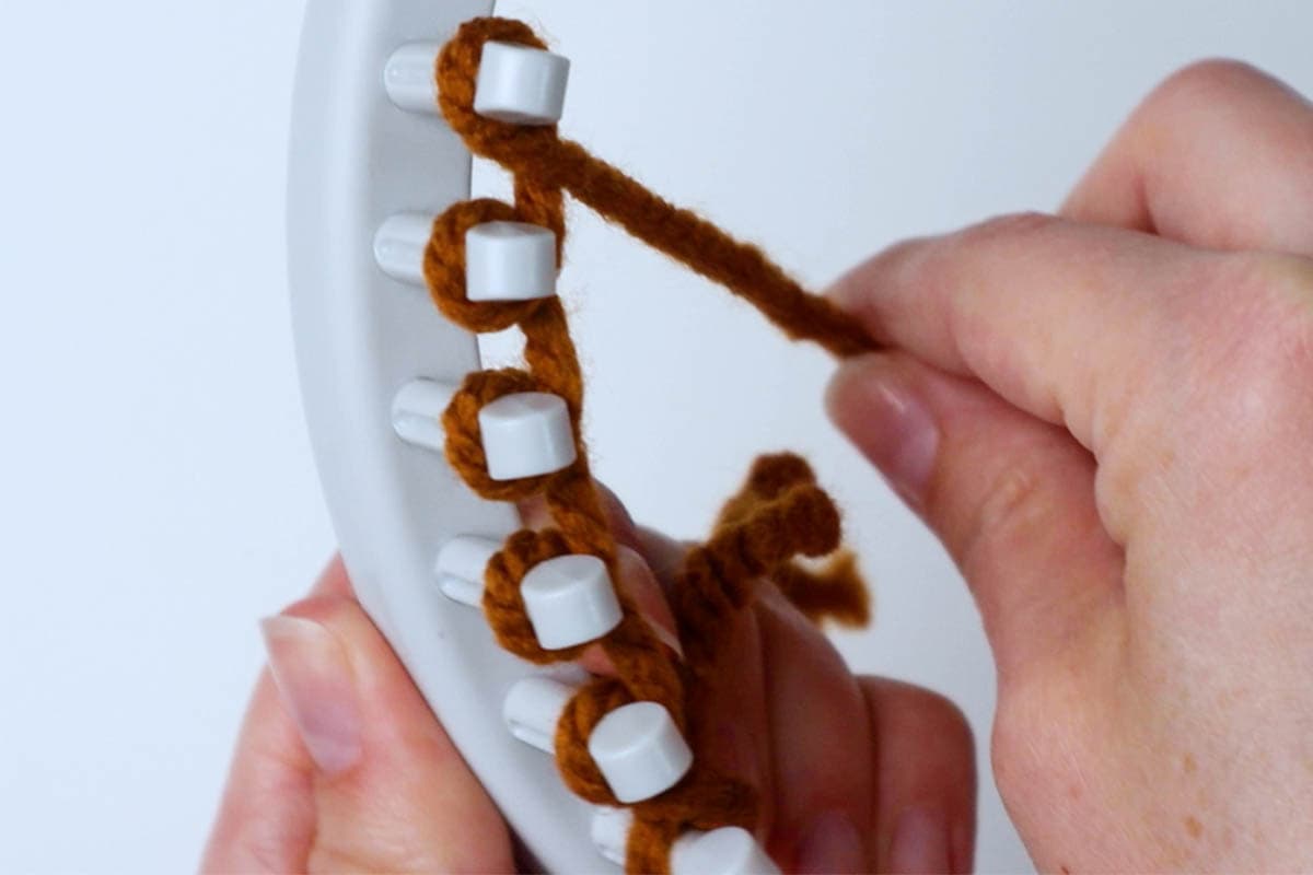 e-wrap around the loom