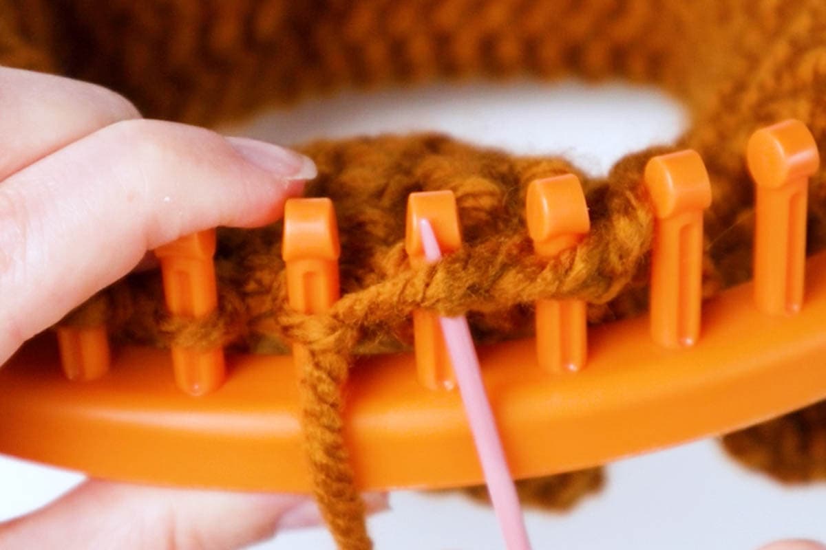 sew up through the second loop