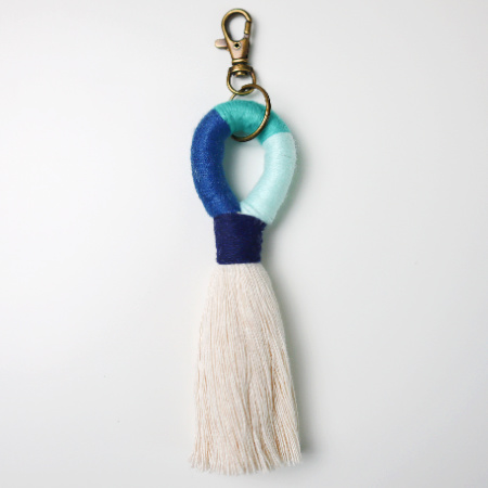 featured image for wrapped tassel keychain
