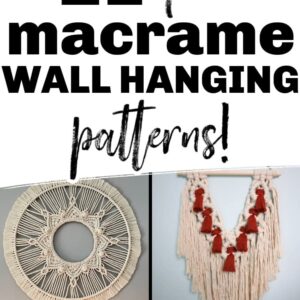 free macrame wall hanging patterns Pinterest pin