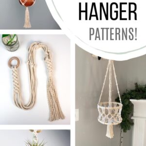 pinterest pin for free macrame plant hangers post
