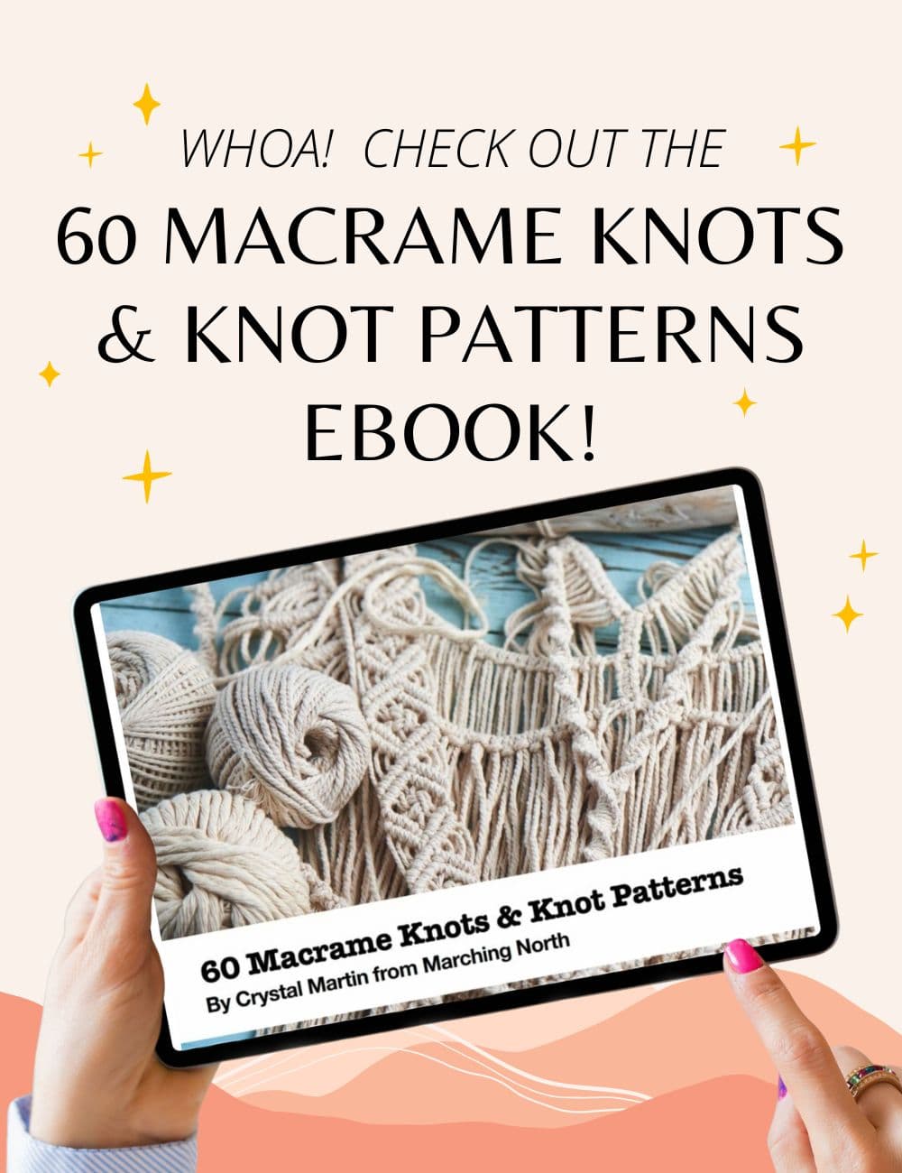 60 macrame knots and knot patterns ebook promo image
