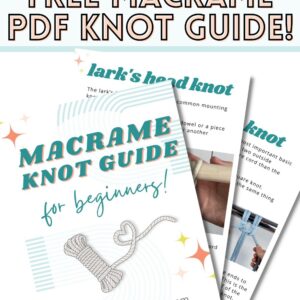 free macrame knot guide pin
