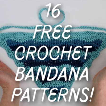 featured image for free crochet bandana patterns post