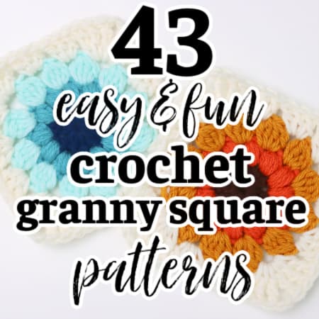 featured image for free crochet granny square patterns post