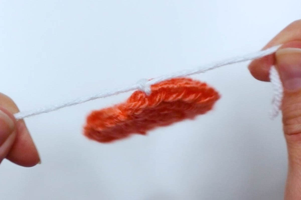 tie the yarn on with a knot