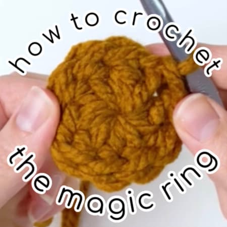 featured image for how to crochet the magic ring post