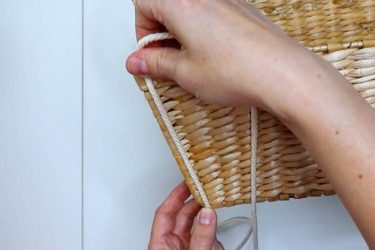 Hanging Macrame Storage Basket