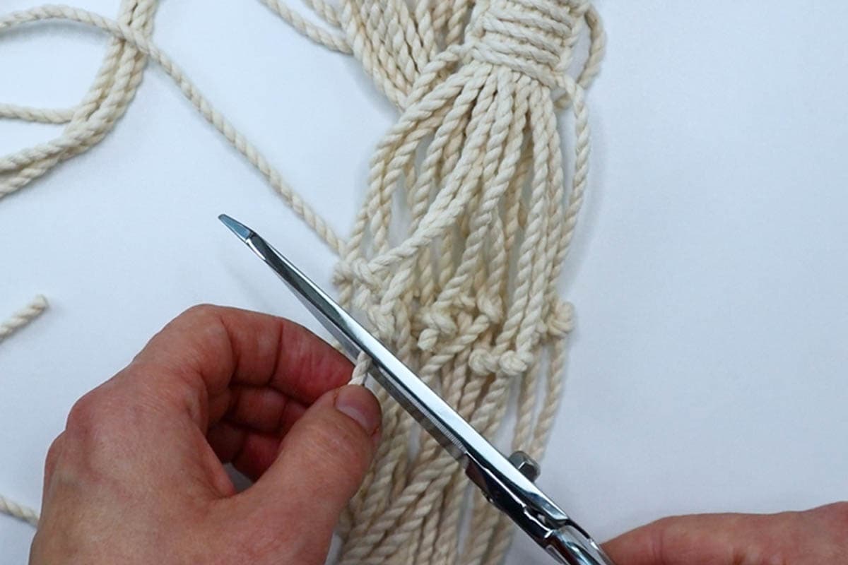 cutting off excess cord