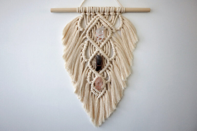How to Make a Macrame Feather Wall Hanging (Tutorial) | Marching North