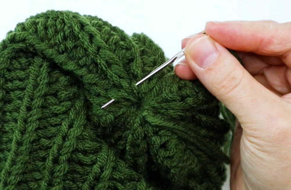 sewing across the hole