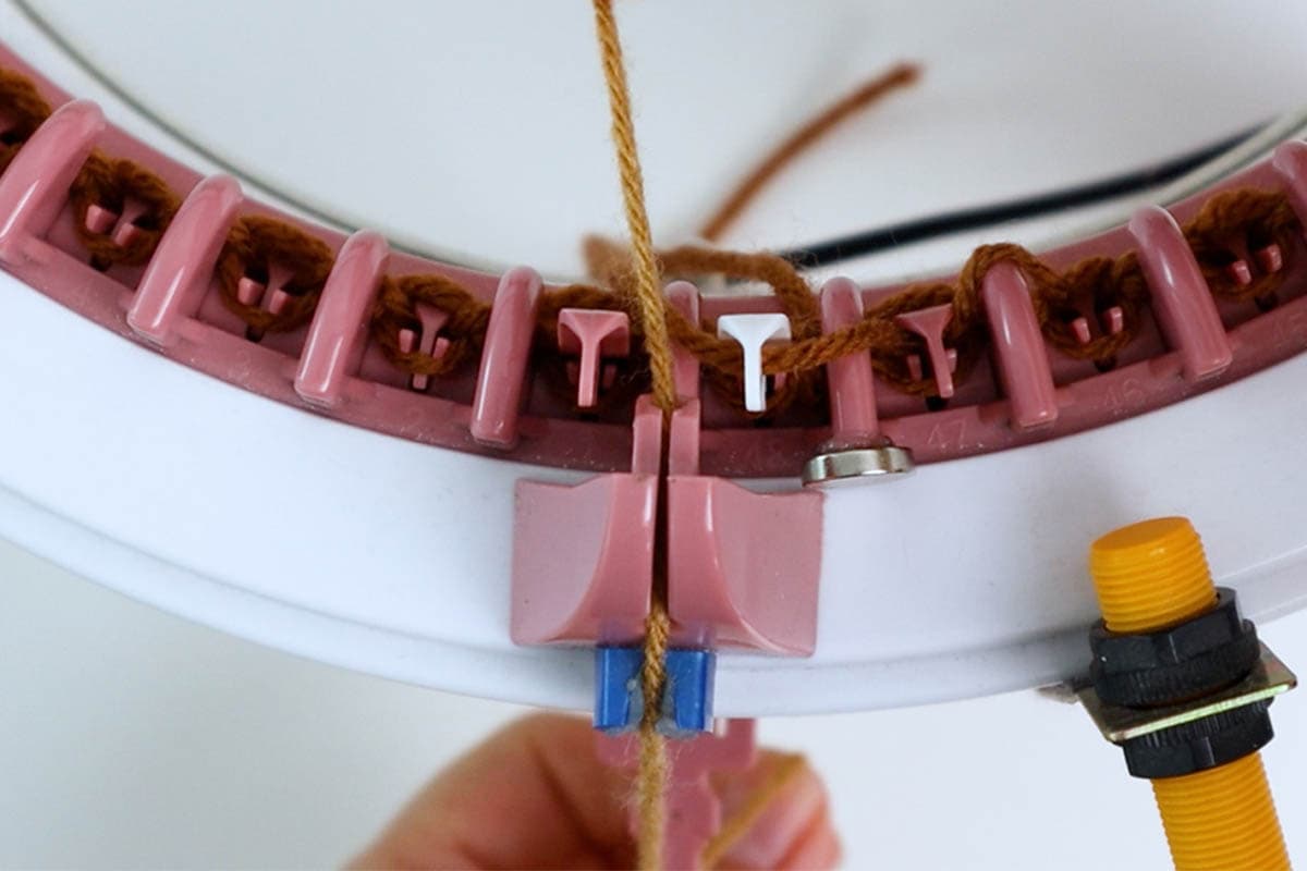 Free Striped Knitting Machine Hat Pattern (Reversible!) | Marching North