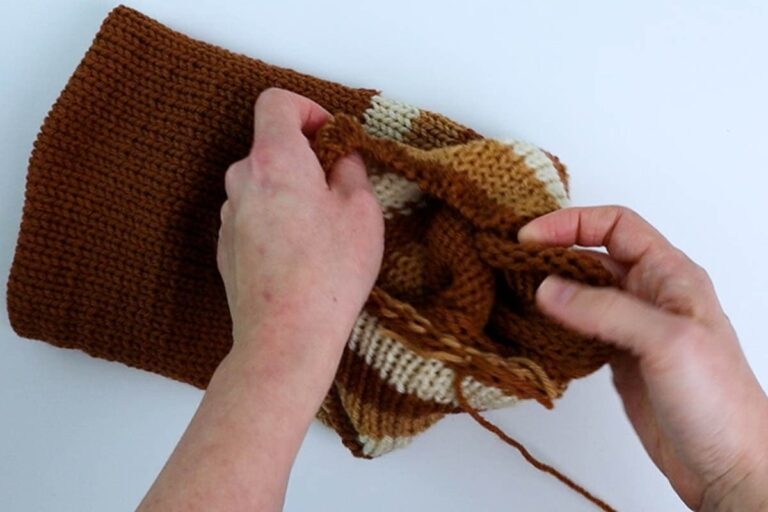 Free Striped Knitting Machine Hat Pattern (Reversible!) | Marching North