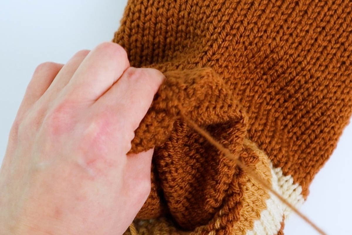 Free Striped Knitting Machine Hat Pattern (Reversible!) | Marching North