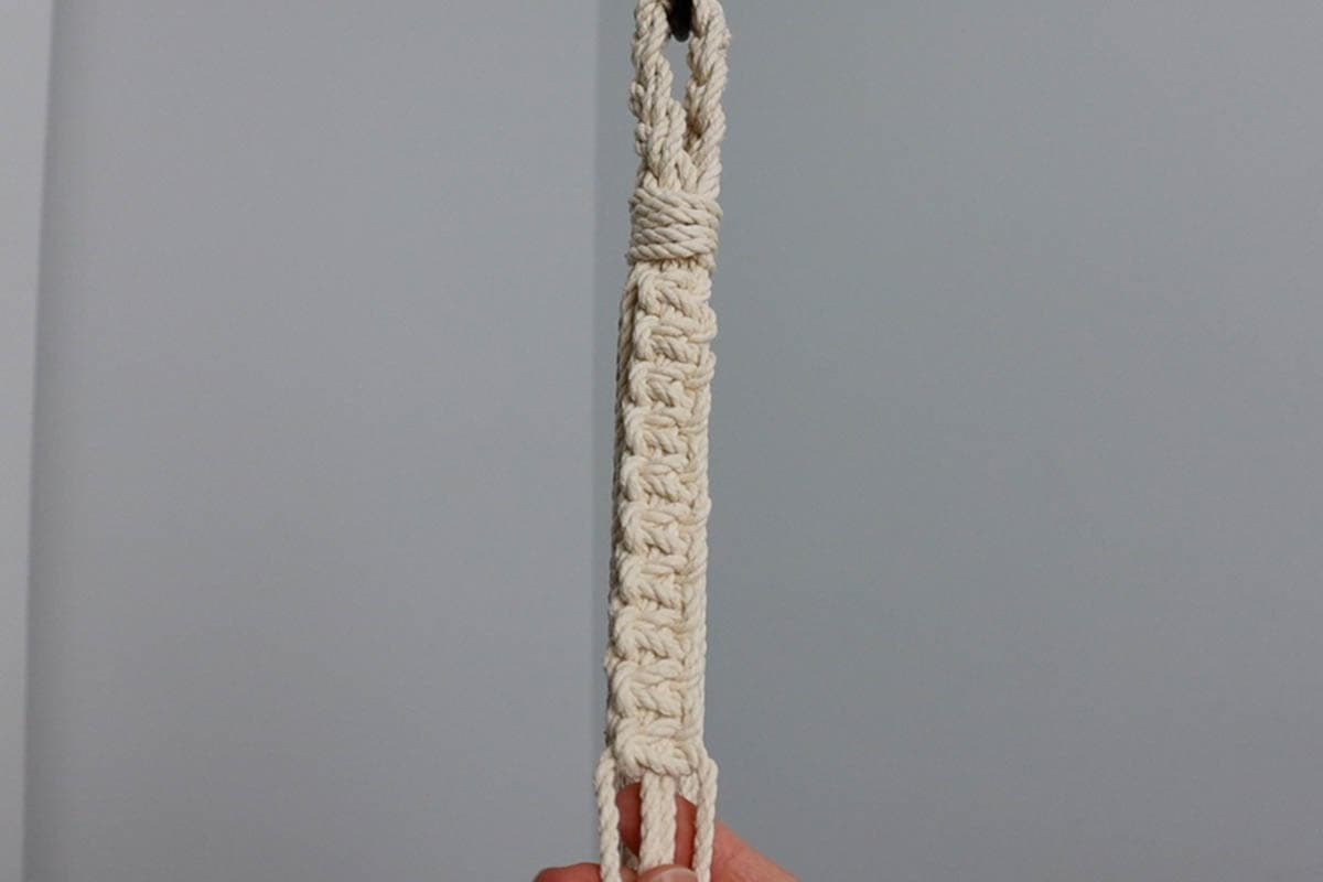 10 square knots completed