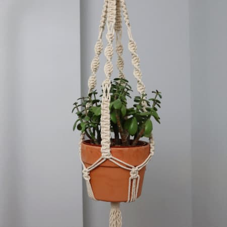How to Make a Simple Macrame Plant Hanger (Easy Tutorial!)
