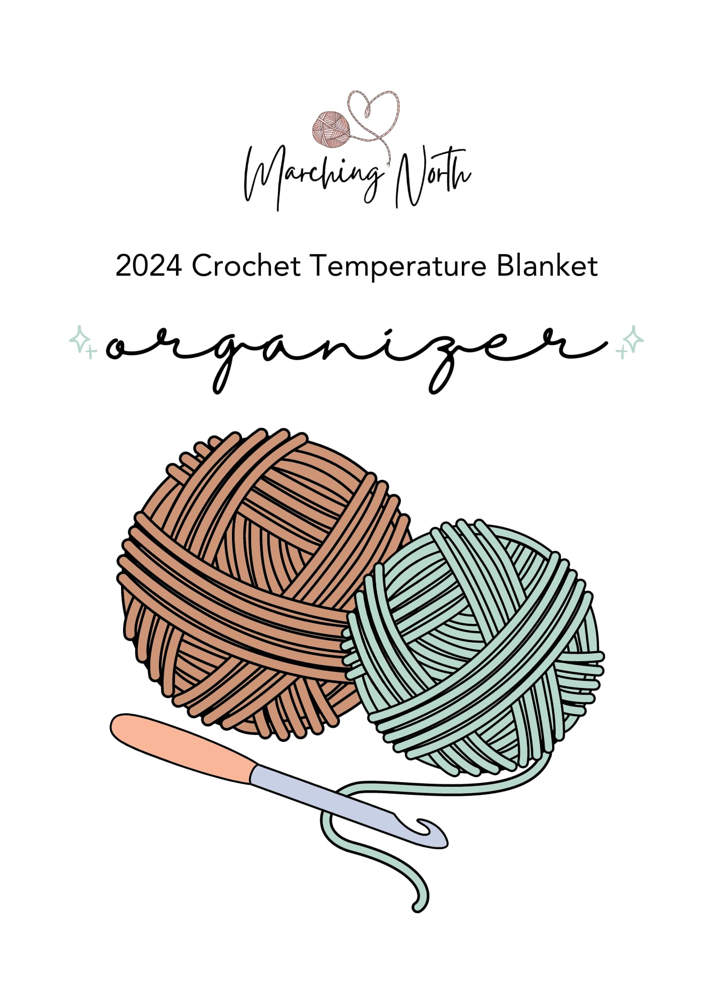 Crochet temperature blanket log
