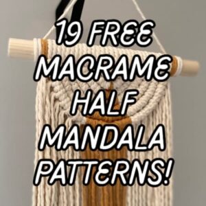 featured image for 19 macrame half mandala patterns post