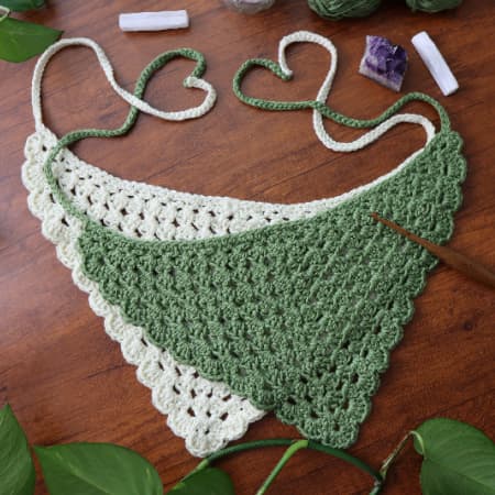 Granny Crochet Bandana (Easy Free Pattern & Tutorial UPDATED!)