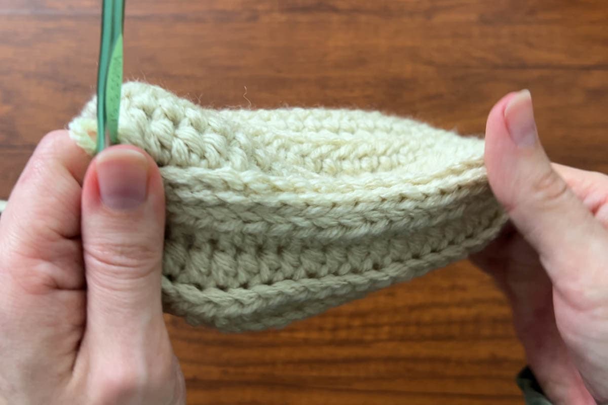finished slip stitch seam