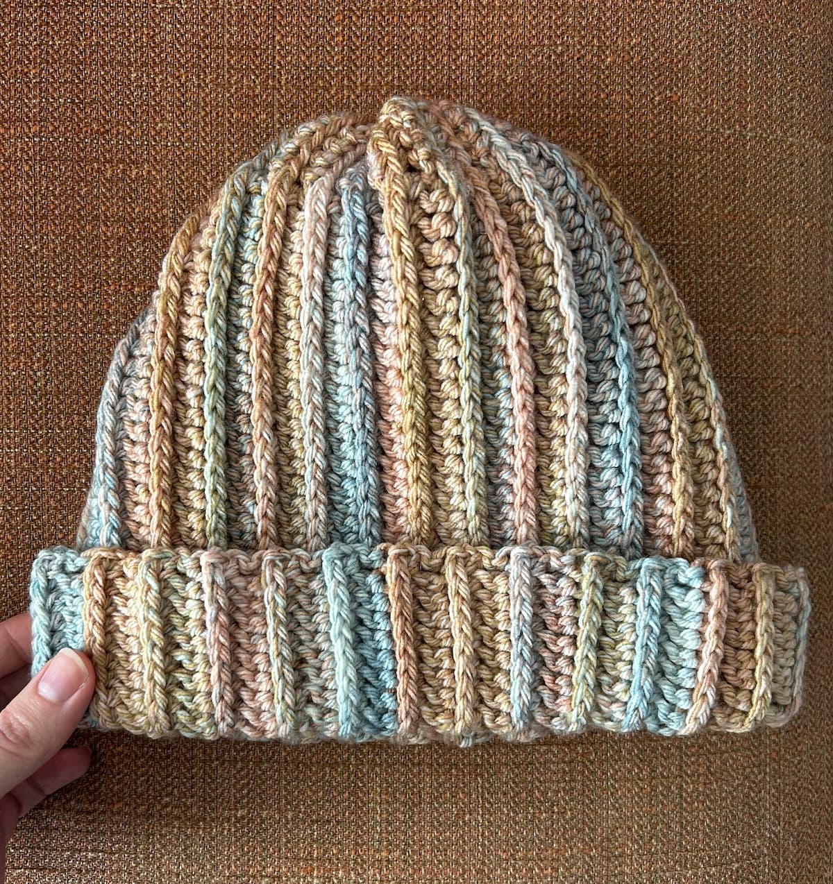Super Easy Ribbed Crochet Beanie Hat (in 8 Sizes!) | Free Pattern | Marching North super-easy-ribbed-crochet-beanie-hat-in-8-sizes-free-pattern-marching-north