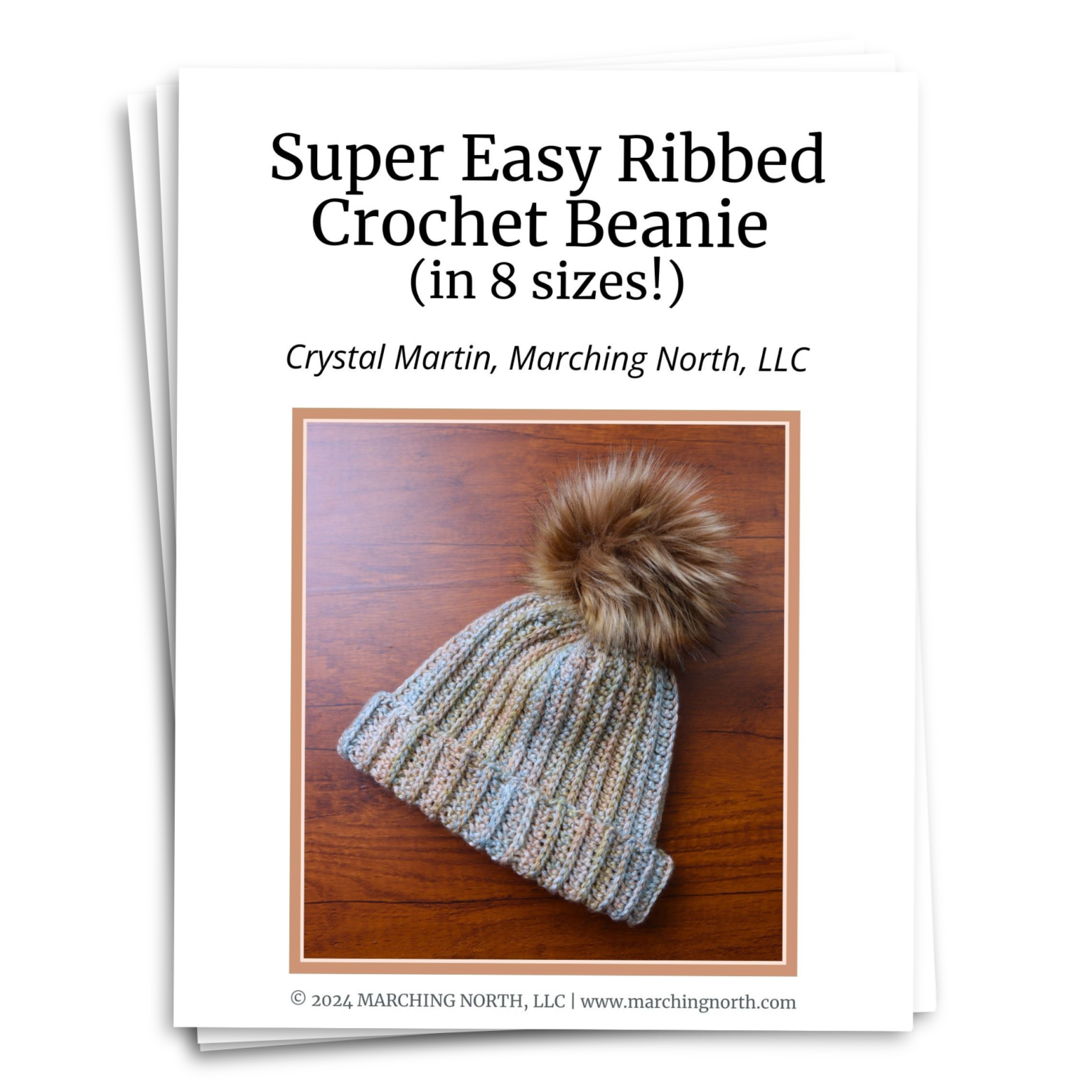 8+ Ribbed Crochet Hat Pattern