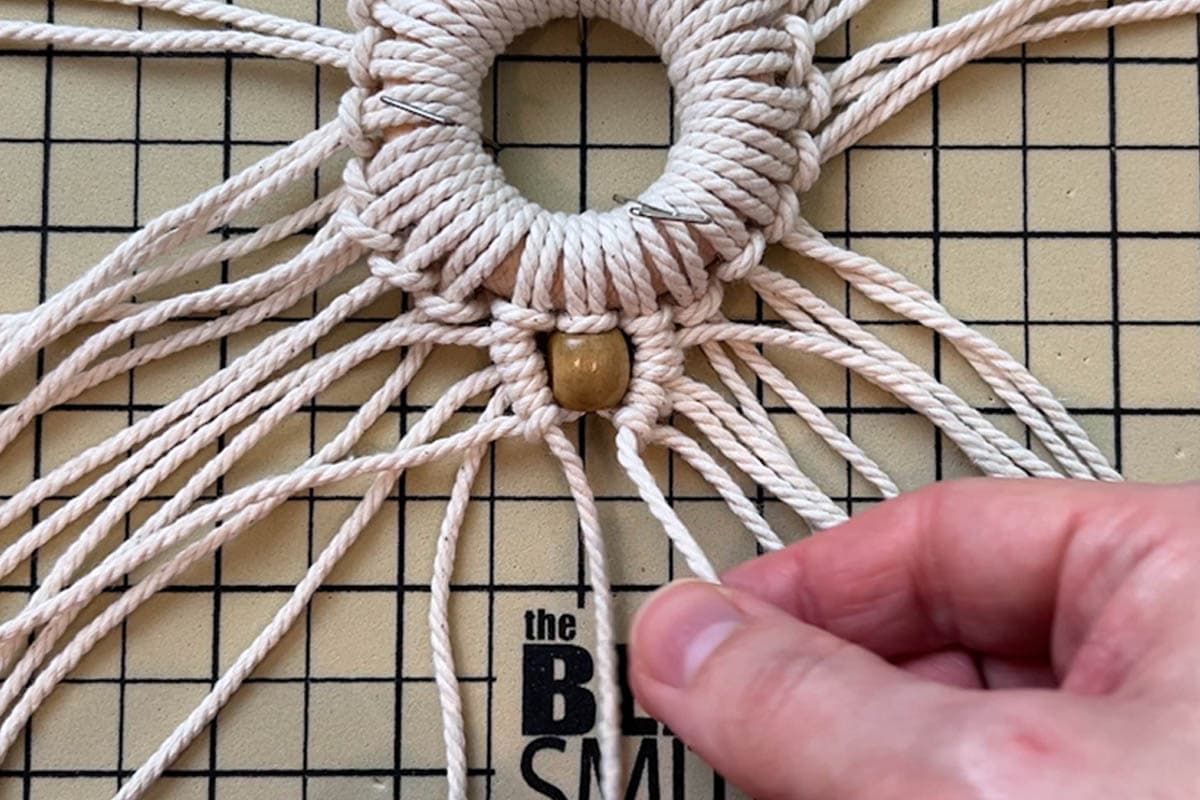 DIY Macrame Snowflake Christmas Ornament Tutorial | Marching North