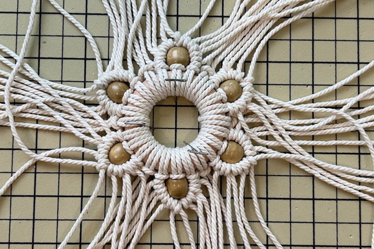 DIY Macrame Snowflake Christmas Ornament Tutorial | Marching North