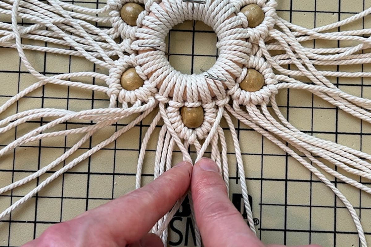 DIY Macrame Snowflake Christmas Ornament Tutorial | Marching North